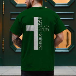 Herren T-Shirt „I can do all“ | Christliches Shirt – by-grace.store