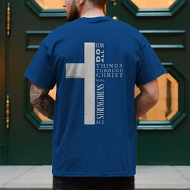 Herren T-Shirt „I can do all“ | Christliches Shirt – by-grace.store