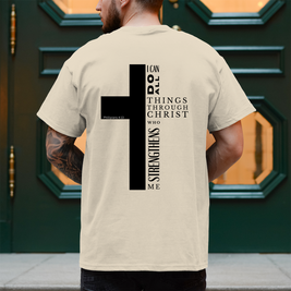 Herren T-Shirt „I can do all“ | Christliches Shirt – by-grace.store