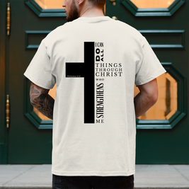 Herren T-Shirt „I can do all“ | Christliches Shirt – by-grace.store