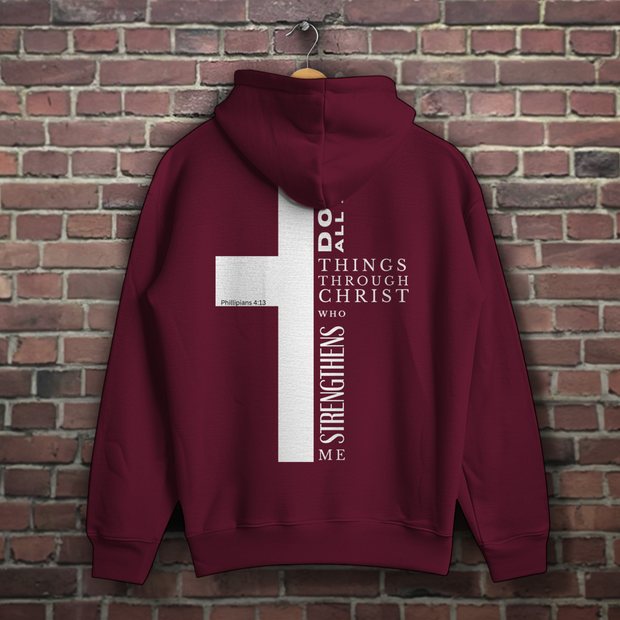 Herren Hoodie „I Can Do All“ | Christlicher Hoodie Philipper 4,13