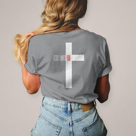 Damen T-Shirt Jesus loves you | Christliches Damen Shirt – By Grace