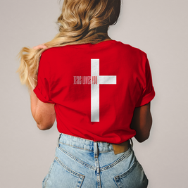 Damen T-Shirt Jesus loves you | Christliches Damen Shirt – By Grace