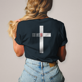 Damen T-Shirt Jesus loves you | Christliches Damen Shirt – By Grace