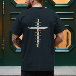 Jesus Kreuz T-Shirt Herren – Christliches Shirt