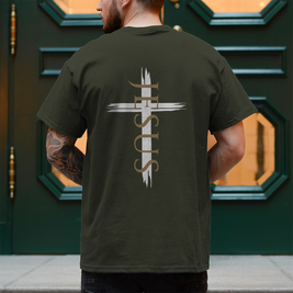 Jesus Kreuz T-Shirt Herren – Christliches Shirt
