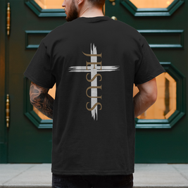 Jesus Kreuz T-Shirt Herren – Christliches Shirt