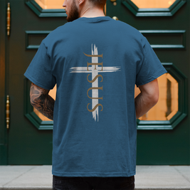 Jesus Kreuz T-Shirt Herren – Christliches Shirt