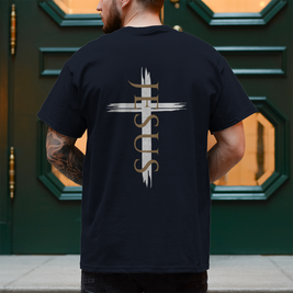 Jesus Kreuz T-Shirt Herren – Christliches Shirt