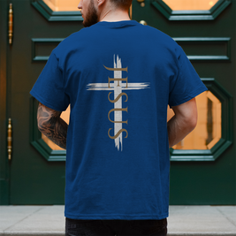 Jesus Kreuz T-Shirt Herren – Christliches Shirt