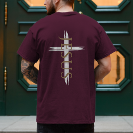Jesus Kreuz T-Shirt Herren – Christliches Shirt