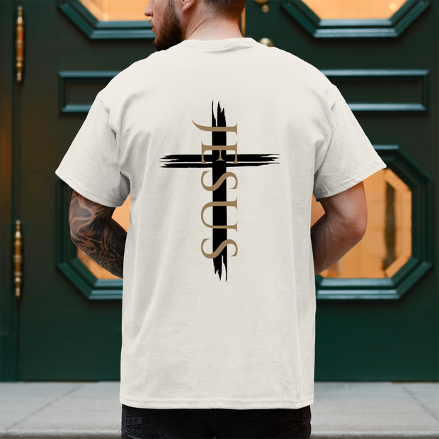Jesus Kreuz T-Shirt Herren – Christliches Shirt