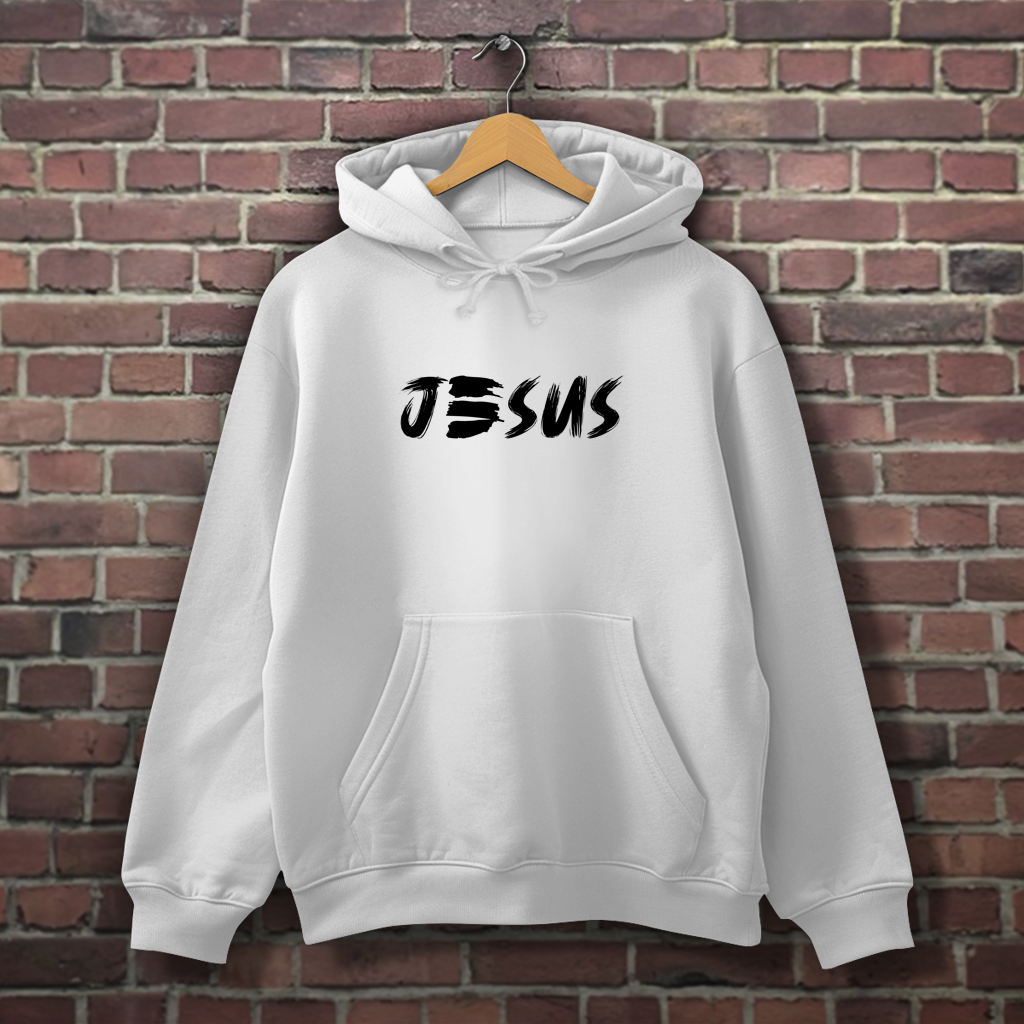 Herren Hoodie „JESUS“ | Christlicher Hoodie mit Glaubensstatement