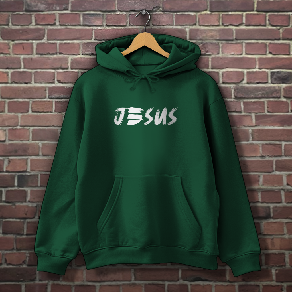 Herren Hoodie „JESUS“ | Christlicher Hoodie mit Glaubensstatement