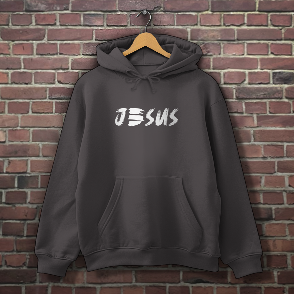 Herren Hoodie „JESUS“ | Christlicher Hoodie mit Glaubensstatement