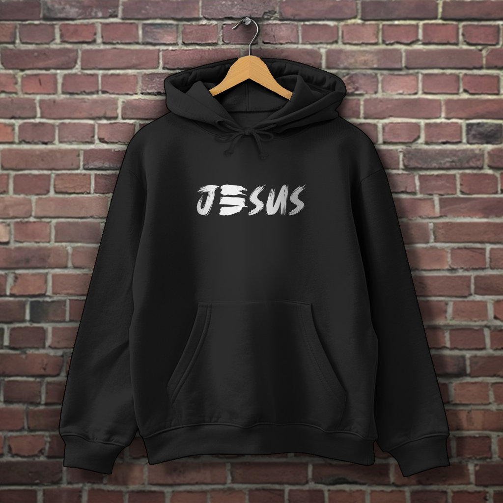 Herren Hoodie „JESUS“ | Christlicher Hoodie mit Glaubensstatement