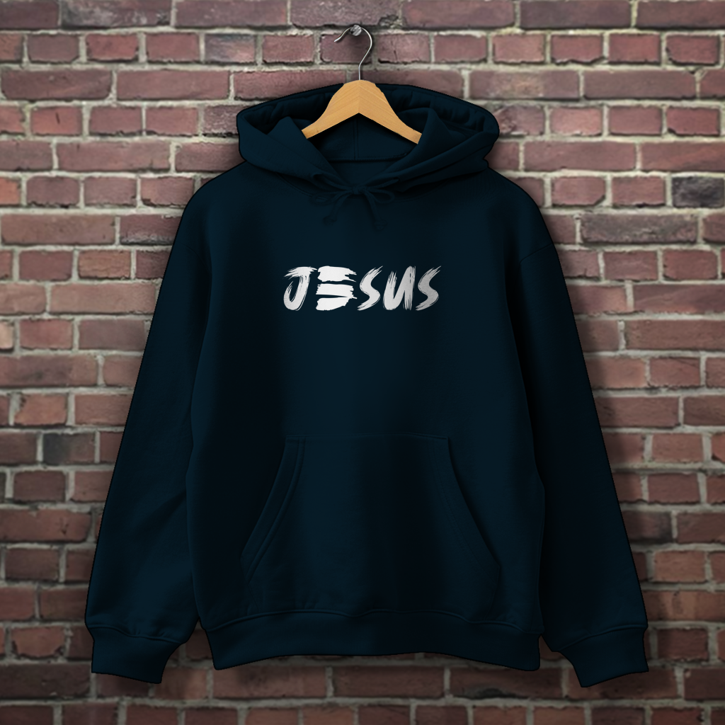 Herren Hoodie „JESUS“ | Christlicher Hoodie mit Glaubensstatement