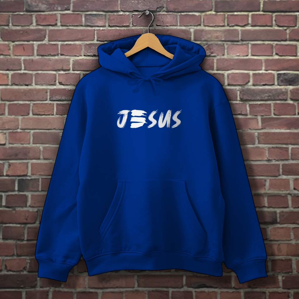 Herren Hoodie „JESUS“ | Christlicher Hoodie mit Glaubensstatement