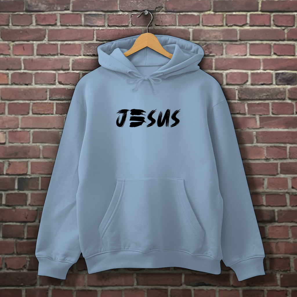 Herren Hoodie „JESUS“ | Christlicher Hoodie mit Glaubensstatement