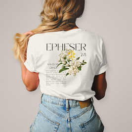 Christliches Damen T-Shirt „Saved“ – Bibelvers Shirt Frauen | Baumwolle | by Grace