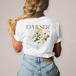 Christliches Damen T-Shirt „Saved“ – Bibelvers Shirt Frauen | Baumwolle | by Grace