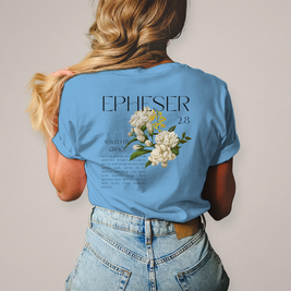 Christliches Damen T-Shirt „Saved“ – Bibelvers Shirt Frauen | Baumwolle | by Grace