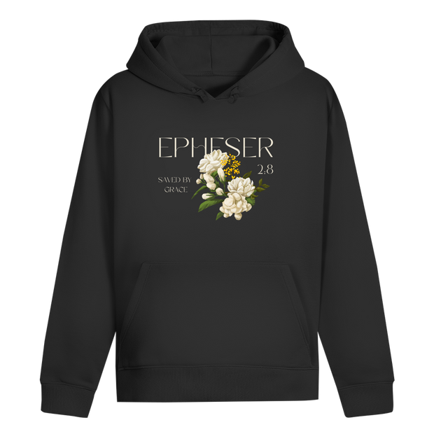 Christlicher Hoodie „Saved“ – Gerettet durch Gnade | Bibelvers Hoodie