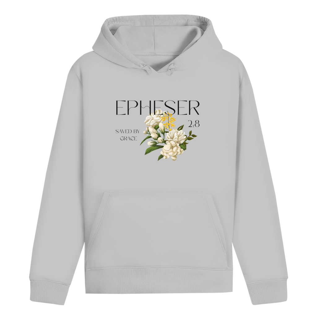 Christlicher Hoodie „Saved“ – Gerettet durch Gnade | Bibelvers Hoodie