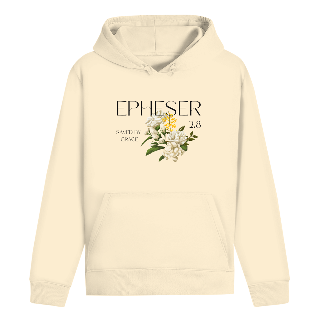 Christlicher Hoodie „Saved“ – Gerettet durch Gnade | Bibelvers Hoodie