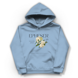 Christlicher Damen Hoodie „Saved“ – Gerettet durch Gnade | Bibelvers Hoodie