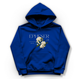 Christlicher Damen Hoodie „Saved“ – Gerettet durch Gnade | Bibelvers Hoodie