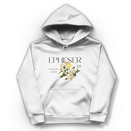 Christlicher Damen Hoodie „Saved“ – Gerettet durch Gnade | Bibelvers Hoodie