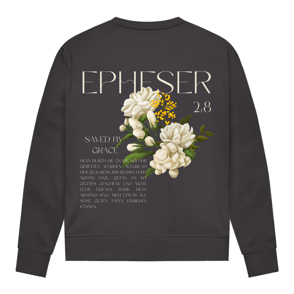Christliches Damen Sweatshirt „Saved“ – Glaube & Grace | Bibelvers Pullover