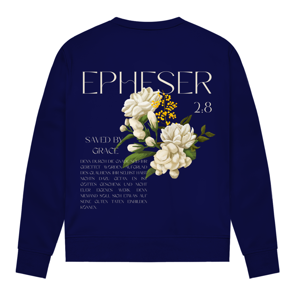 Christliches Damen Sweatshirt „Saved“ – Glaube & Grace | Bibelvers Pullover