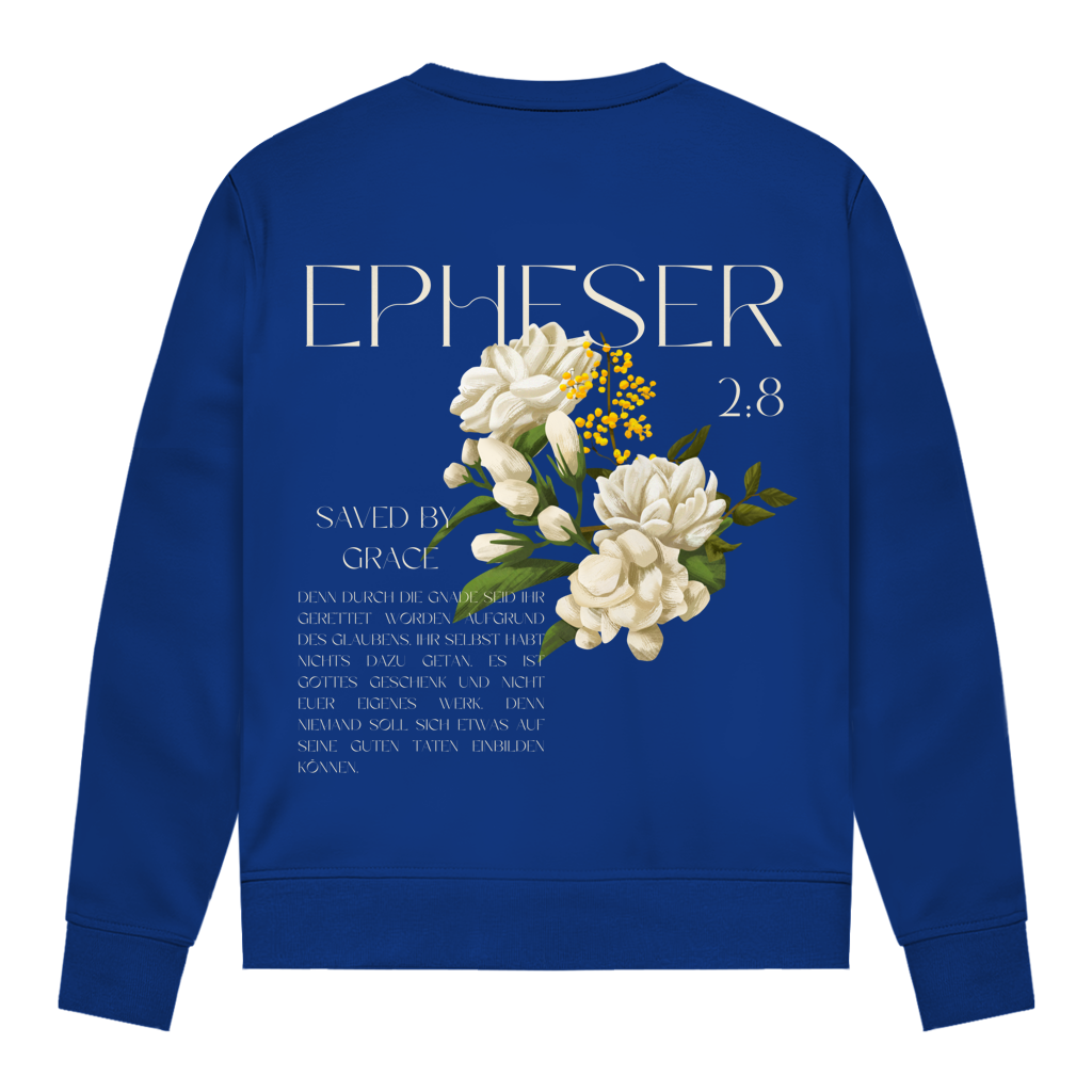 Christliches Damen Sweatshirt „Saved“ – Glaube & Grace | Bibelvers Pullover