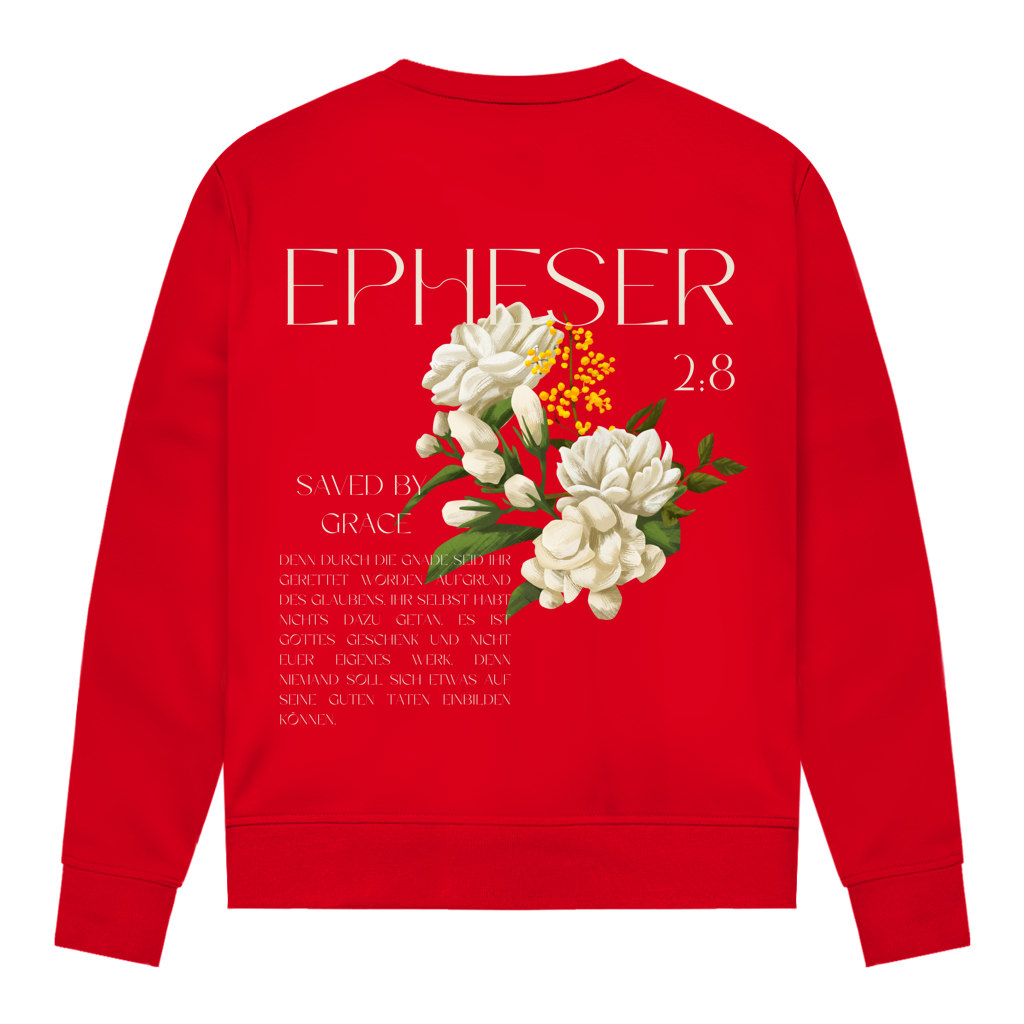 Christliches Damen Sweatshirt „Saved“ – Glaube & Grace | Bibelvers Pullover