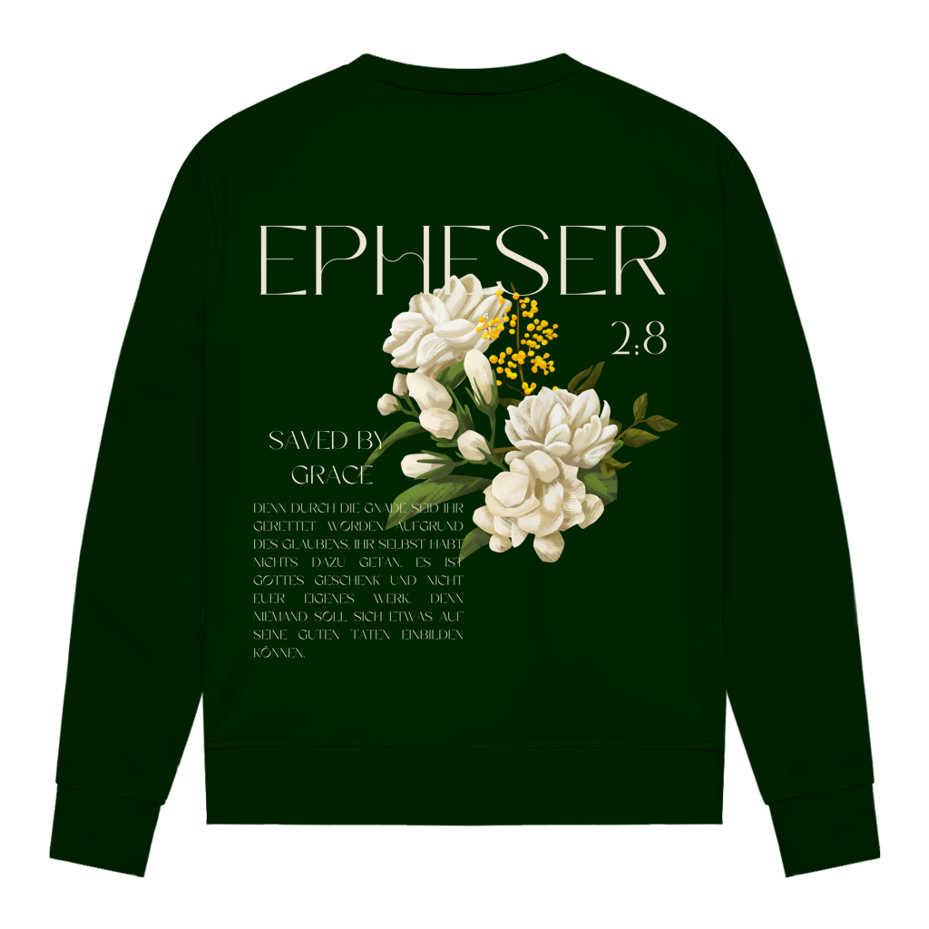 Christliches Damen Sweatshirt „Saved“ – Glaube & Grace | Bibelvers Pullover