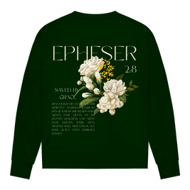 Christliches Damen Sweatshirt „Saved“ – Glaube & Grace | Bibelvers Pullover