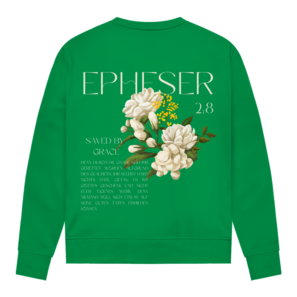 Christliches Damen Sweatshirt „Saved“ – Glaube & Grace | Bibelvers Pullover
