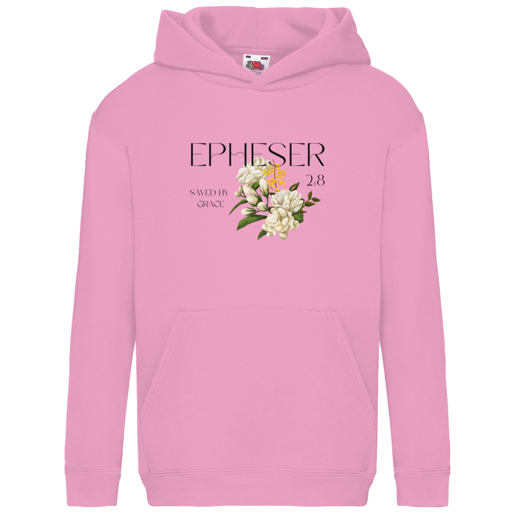 Kinder Hoodie „Saved“ – Christlicher Hoodie für Kinder | Bibelvers