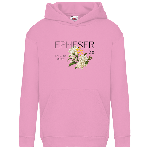 Kinder Hoodie „Saved“ – Christlicher Hoodie für Kinder | Bibelvers