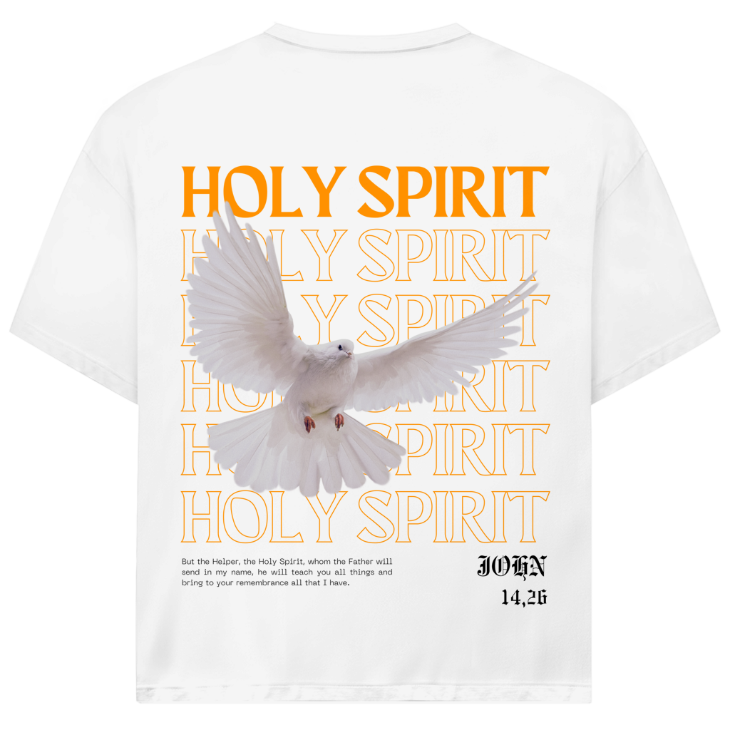 Christliches Oversize T-Shirt „Holy Spirit“ – Unisex Faith JJ Streetwear Shirt