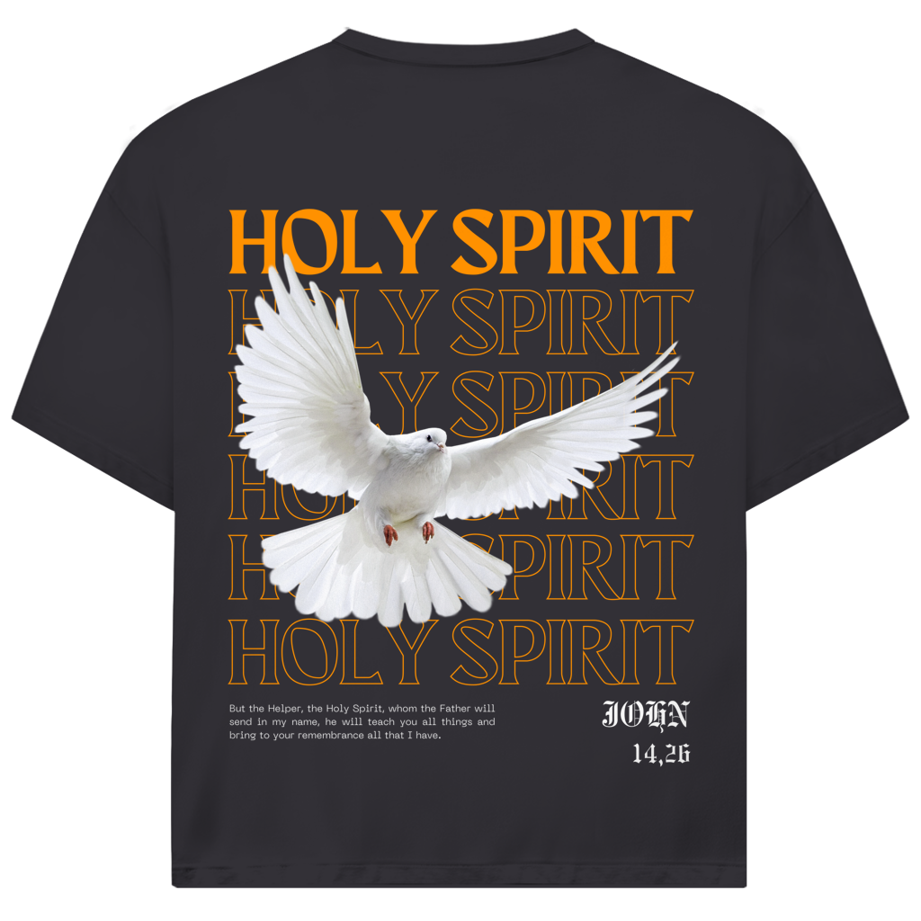 Christliches Oversize T-Shirt „Holy Spirit“ – Unisex Faith JJ Streetwear Shirt