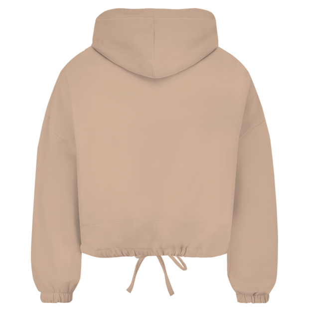 Christlicher Damen Cropped Oversize Hoodie „Jesus Freak Club“ – Faith Streetwear