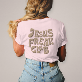 Christliches Damen T-Shirt „Jesus Freak Club“ – Faith Statement Shirt