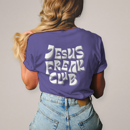 Christliches Damen T-Shirt „Jesus Freak Club“ – Faith Statement Shirt