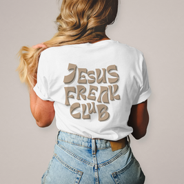 Christliches Damen T-Shirt „Jesus Freak Club“ – Faith Statement Shirt