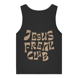 Christliches Damen Premium Bio Tank Top „Jesus Freak Club“ – Faith Statement Top