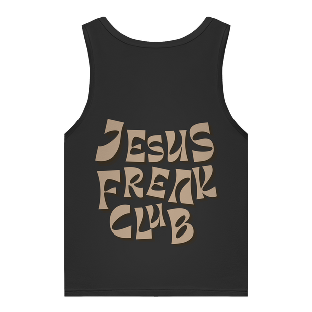 Christliches Damen Premium Bio Tank Top „Jesus Freak Club“ – Faith Statement Top