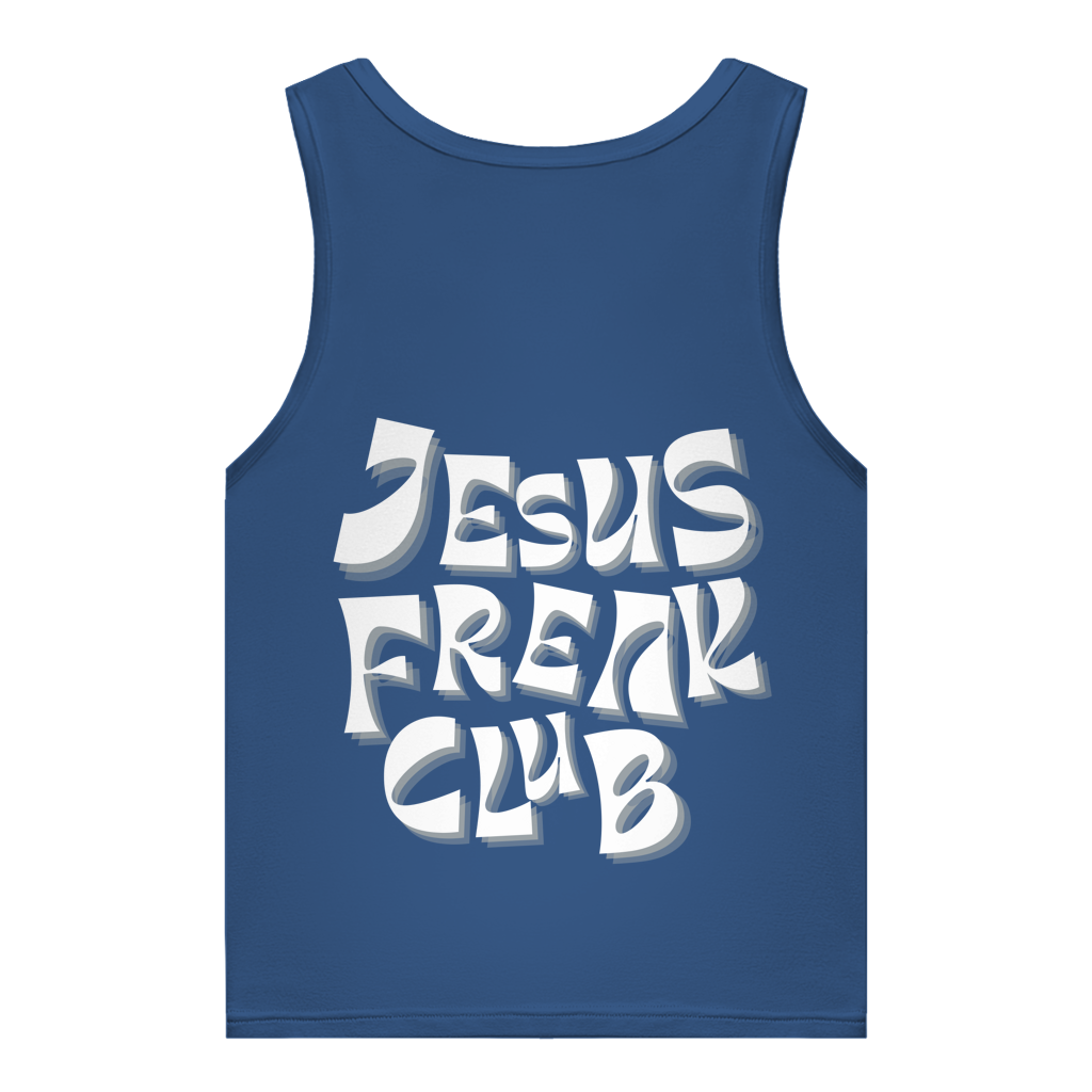 Christliches Damen Premium Bio Tank Top „Jesus Freak Club“ – Faith Statement Top